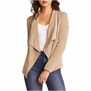 SOLD-BB Dakota Wade Faux Suede and Knit Jacket Lg.